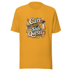 Cart Has Side Quests Graphic Tee mockup 1 Cart Has Side Quests Graphic Tee front view