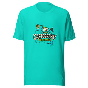 Cartography Department Graphic Tee front view