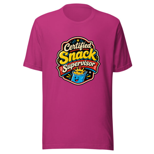 Certified Snack Supervisor Graphic Tee mockup 3