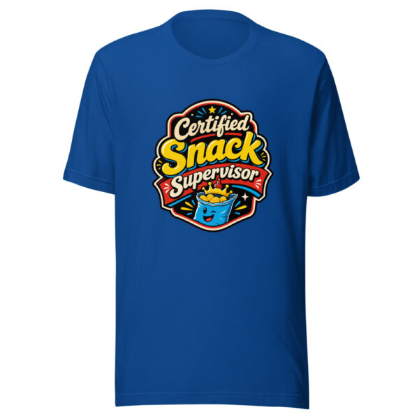 Certified Snack Supervisor Graphic Tee mockup 6