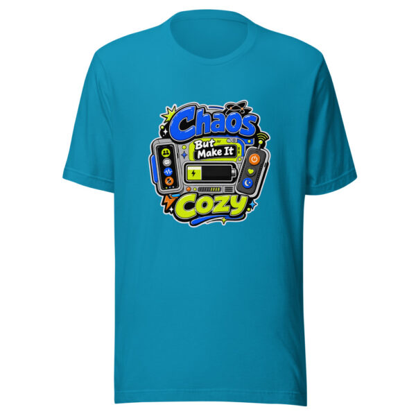 Chaos But Make It Cozy Graphic Tee front view