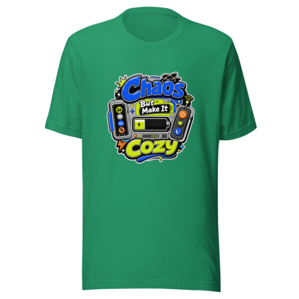 Chaos But Make It Cozy Graphic Tee mockup 15