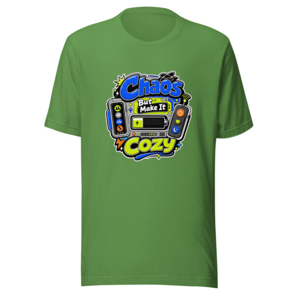 Chaos But Make It Cozy Graphic Tee mockup 16