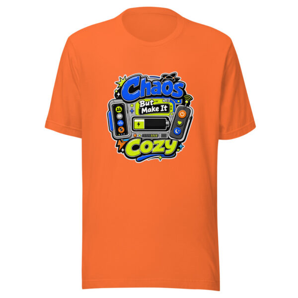 Chaos But Make It Cozy Graphic Tee mockup 18