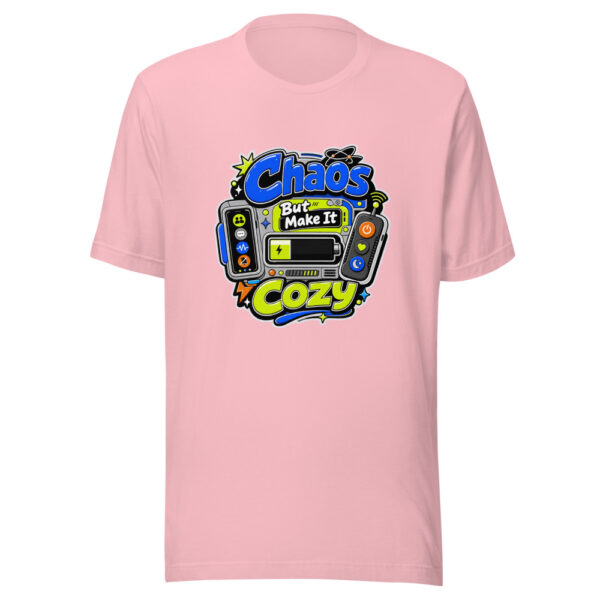 Chaos But Make It Cozy Graphic Tee mockup 19