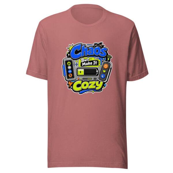 Chaos But Make It Cozy Graphic Tee mockup 21