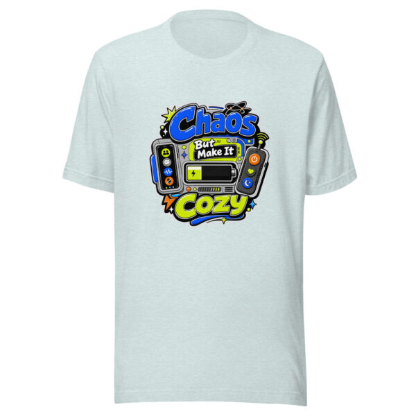 Chaos But Make It Cozy Graphic Tee mockup 22