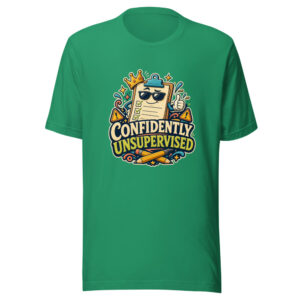 CONFIDENTLY UNSUPERVISED Heartbeat-20260624-codex-fallback Graphic Tee mockup 1 CONFIDENTLY UNSUPERVISED Heartbeat-20260624-codex-fallback Graphic Tee front view