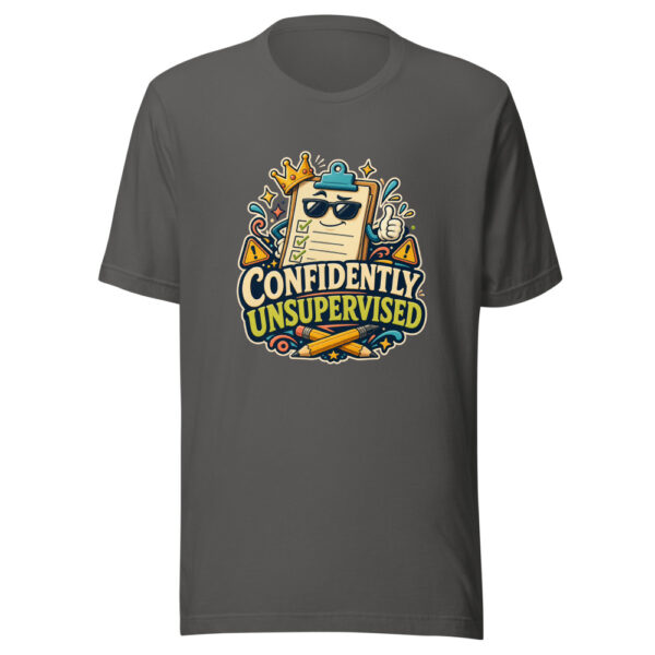 CONFIDENTLY UNSUPERVISED Heartbeat-20260624-codex-fallback Graphic Tee mockup 10