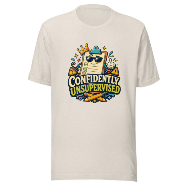 CONFIDENTLY UNSUPERVISED Heartbeat-20260624-codex-fallback Graphic Tee mockup 14
