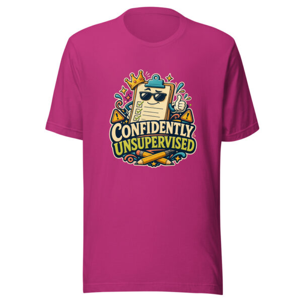 CONFIDENTLY UNSUPERVISED Heartbeat-20260624-codex-fallback Graphic Tee mockup 15