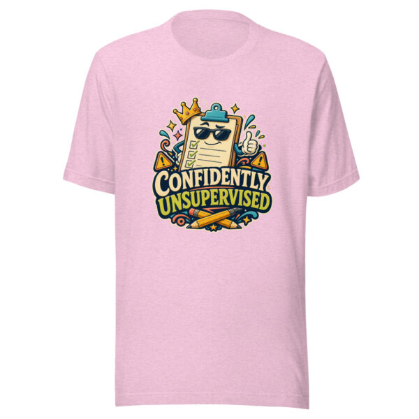CONFIDENTLY UNSUPERVISED Heartbeat-20260624-codex-fallback Graphic Tee mockup 23