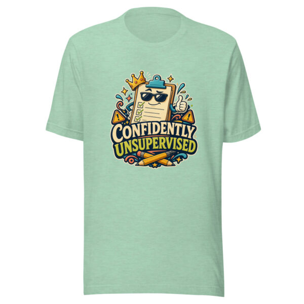 CONFIDENTLY UNSUPERVISED Heartbeat-20260624-codex-fallback Graphic Tee mockup 24