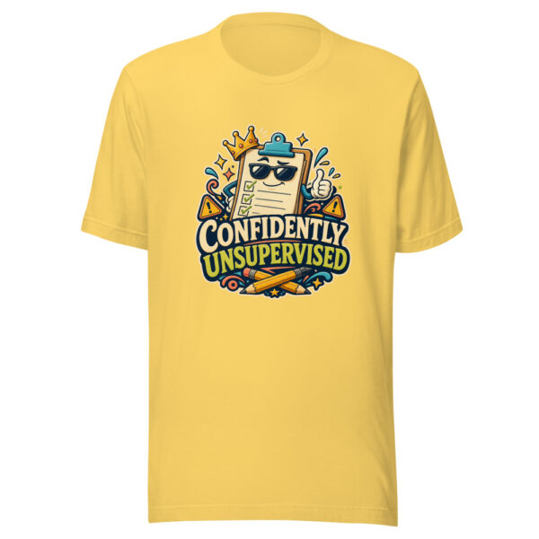 CONFIDENTLY UNSUPERVISED Heartbeat-20260624-codex-fallback Graphic Tee mockup 5
