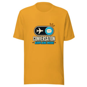 Conversation Airplane Mode Heartbeat-20260629T162652Z Graphic Tee mockup 1 Conversation Airplane Mode Heartbeat-20260629T162652Z Graphic Tee front view