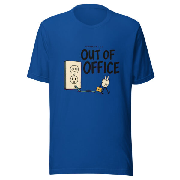 Currently Out Of Office Currently-out-of-office Graphic Tee mockup 3
