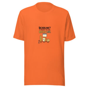 Deadline? I Thought You Said Bread Line. Bread-line-deadline Graphic Tee mockup 1 Deadline? I Thought You Said Bread Line. Bread-line-deadline Graphic Tee front view