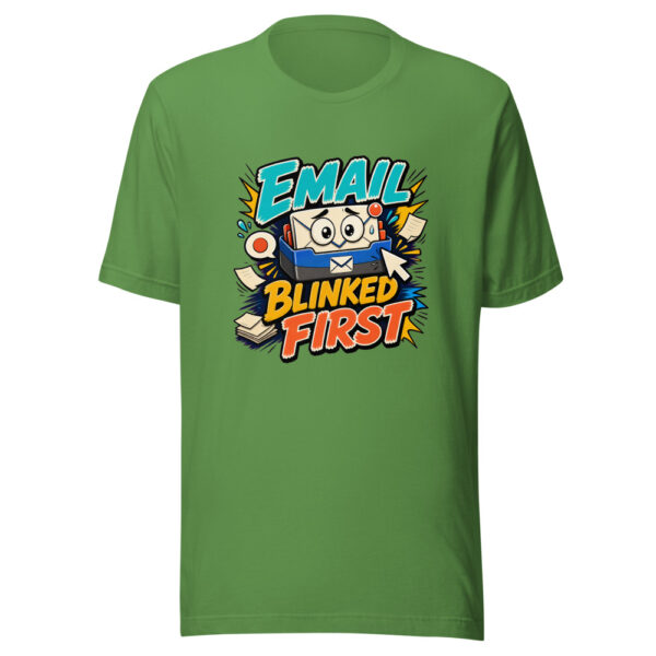 Email Blinked First Graphic Tee mockup 16