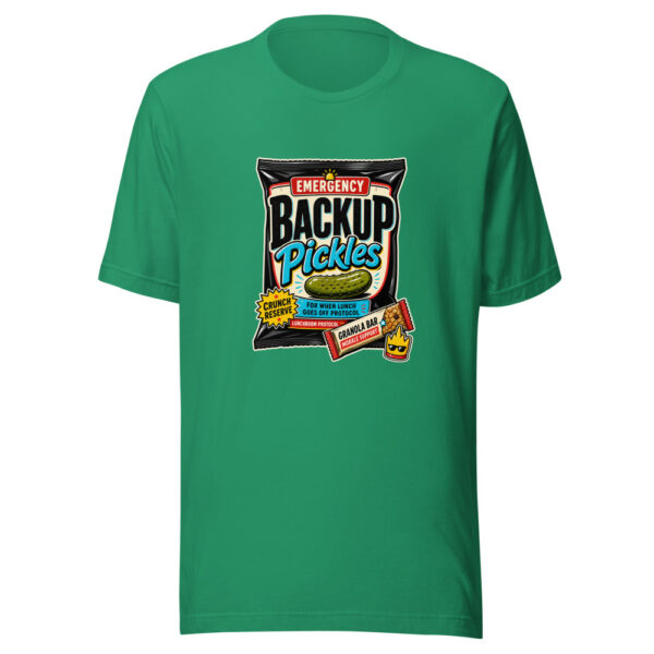 Emergency Backup Pickles Graphic Tee mockup 15