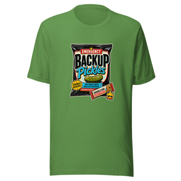Emergency Backup Pickles Graphic Tee mockup 16