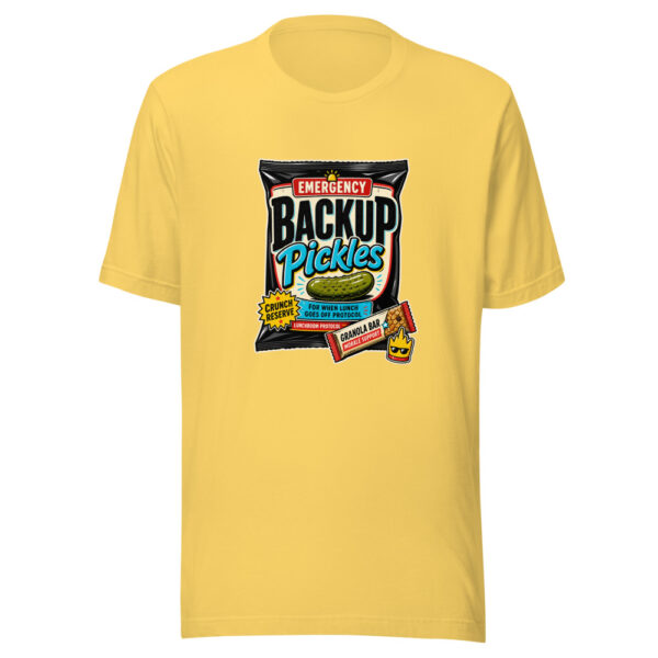 Emergency Backup Pickles Graphic Tee mockup 20