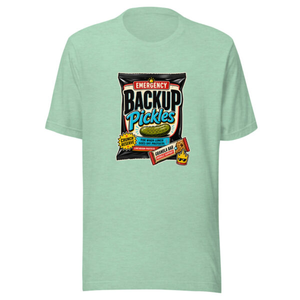 Emergency Backup Pickles Graphic Tee mockup 24