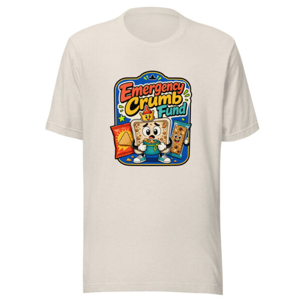 Emergency Crumb Fund Graphic Tee mockup 14