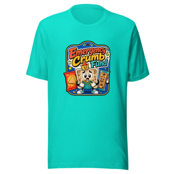 Emergency Crumb Fund Graphic Tee mockup 3