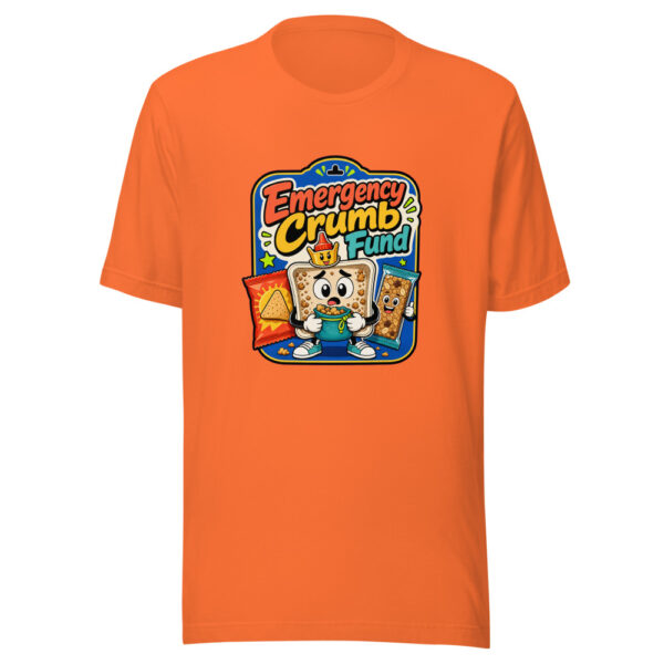 Emergency Crumb Fund Graphic Tee mockup 6