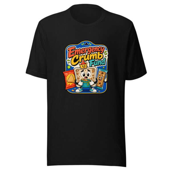 Emergency Crumb Fund Graphic Tee mockup 7