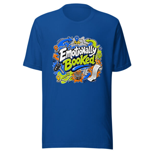Emotionally Booked Graphic Tee mockup 3