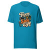 Fluent In Side Eye Graphic Tee mockup 2
