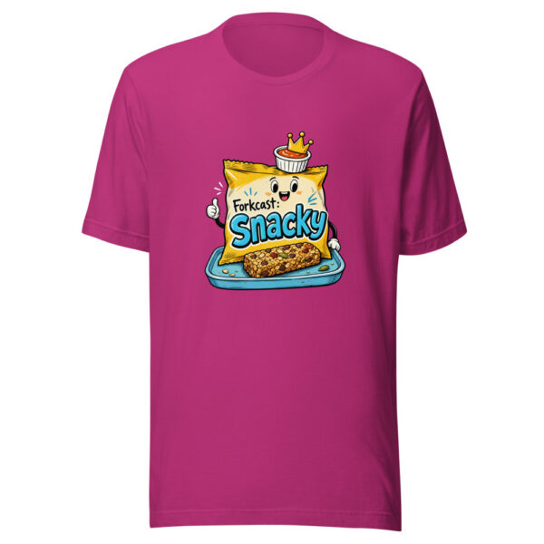 Forkcast: Snacky Graphic Tee mockup 15
