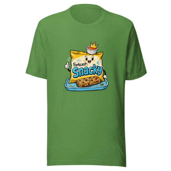 Forkcast: Snacky Graphic Tee mockup 17