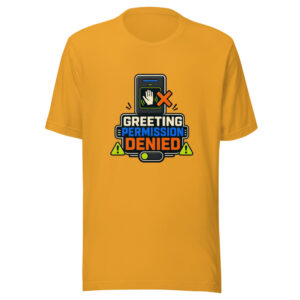 Greeting Permission Denied Heartbeat-20260630T021235Z Graphic Tee mockup 1 Greeting Permission Denied Heartbeat-20260630T021235Z Graphic Tee front view