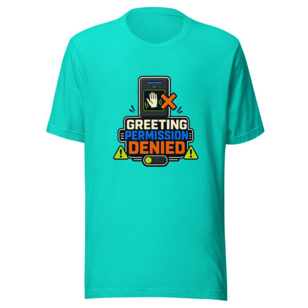Greeting Permission Denied Heartbeat-20260630T021235Z Graphic Tee mockup 4