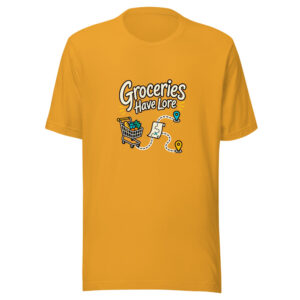 Groceries Have Lore Graphic Tee front view