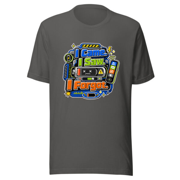 I Came. I Saw. I Forgot. Graphic Tee mockup 10 I Came. I Saw. I Forgot. Graphic Tee mockup 10