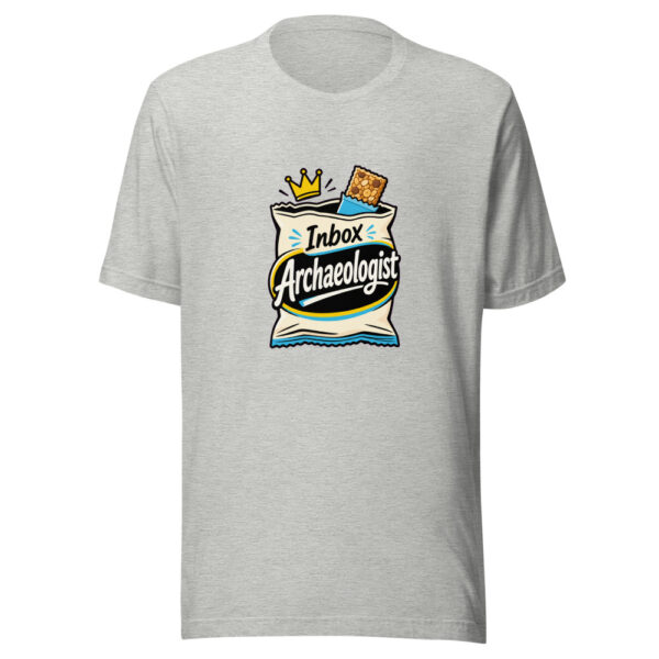Inbox Archaeologist Graphic Tee mockup 11
