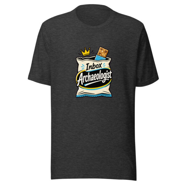 Inbox Archaeologist Graphic Tee mockup 12