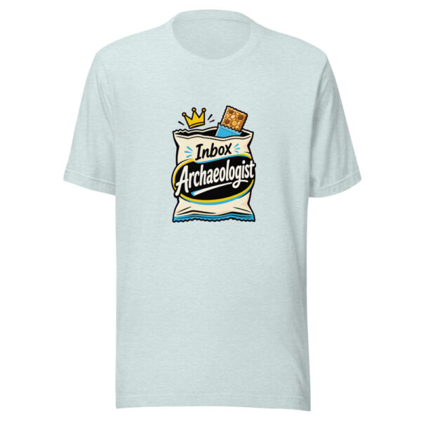 Inbox Archaeologist Graphic Tee mockup 22