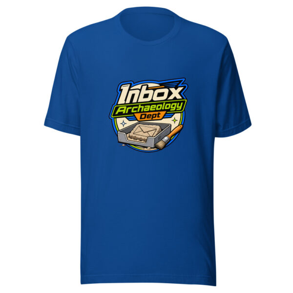Inbox Archaeology Dept Graphic Tee front view