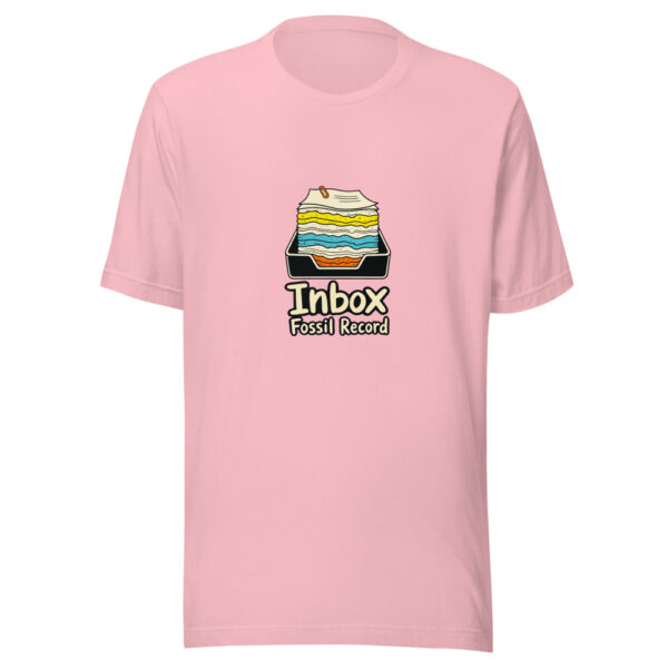 Inbox Fossil Record Graphic Tee mockup 17