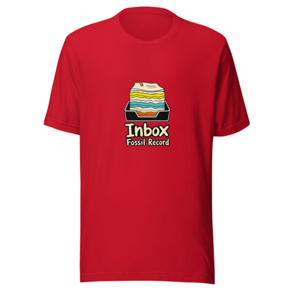 Inbox Fossil Record Graphic Tee mockup 18
