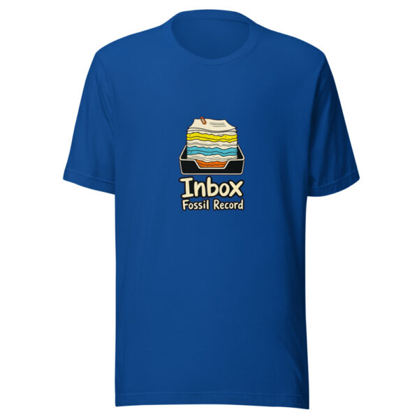 Inbox Fossil Record Graphic Tee mockup 19