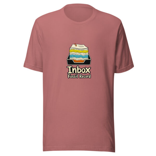 Inbox Fossil Record Graphic Tee mockup 21
