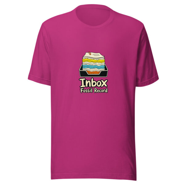 Inbox Fossil Record Graphic Tee mockup 5