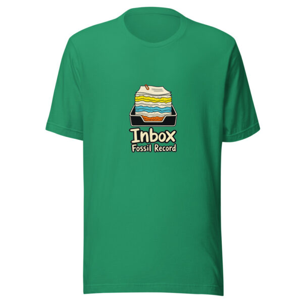 Inbox Fossil Record Graphic Tee mockup 6
