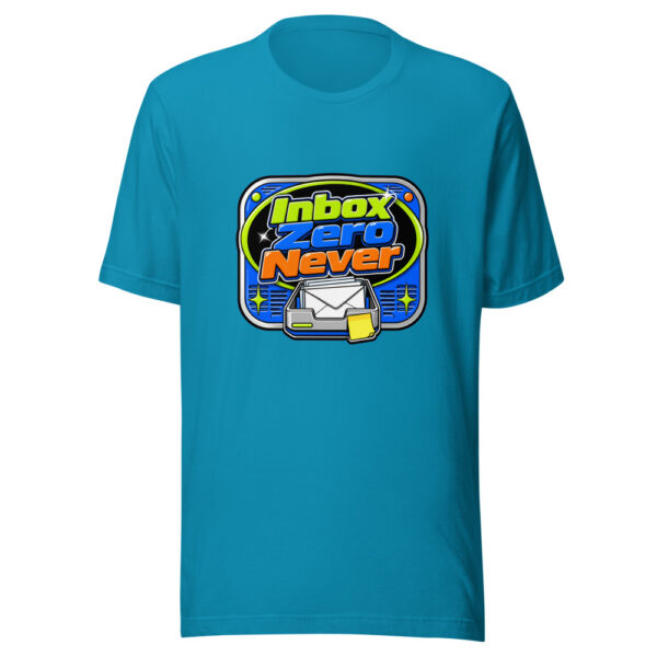 Inbox Zero Never Graphic Tee mockup 2