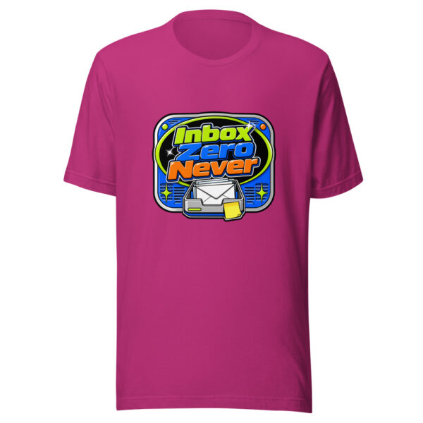 Inbox Zero Never Graphic Tee mockup 3